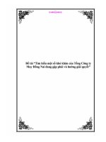 Đề tài “Tìm hiểu một số khó khăn của Tổng Công ty May Đồng Nai đang gặp phải và hướng giải quyết” pptx