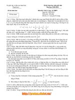 Kì thi chọn học sinh giỏi tỉnh Năm học 2010-2011 Môn thi: Vật lý Lớp 12 THPT ppsx