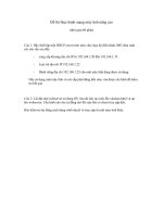 Đề thi Mạng Máy Tính nâng cao pot