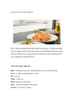 How does it taste? Food Adjectives pps