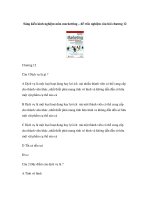 Sáng kiến kinh nghiệm môn marketting – đề trắc nghiệm câu hỏi chương 12 docx