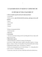 CÁC QUI ĐỊNH CHUNG VỀ NỘI DUNG VÀ HÌNH THỨC ĐỒ ÁN MÔN HỌC KỸ THUẬT MẠCH ĐIỆN TỬ pot