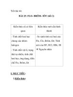 Tiết thứ 44: BÀI 25: FLO- BRÔM- IÔT (tiết 2) ppt