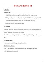 Giáo án Toán 12 ban cơ bản : Tên bài dạy : ÔN TẬP CHƯƠNG III doc