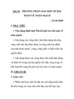 Tiết 20. PHƯƠNG PHÁP GIẢI MỘT SỐ BÀI TOÁN VỀ TOÀN MẠCH pps