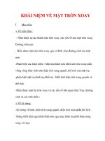 Giáo án Toán 12 ban cơ bản : Tên bài dạy : KHÁI NIỆM VỀ MẶT TRÒN XOAY pdf