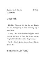 Hình học lớp 9 - Tiết 69: ÔN TẬP CUỐI NĂM docx