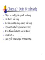 Chương 2: Quản lý xuất nhập pdf