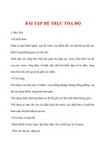 Giáo án HÌnh học 12 ban tự nhiên : Tên bài dạy : BÀI TẬP HỆ TRỤC TOẠ ĐỘ pot