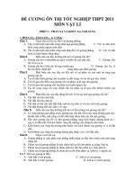 ĐỀ CƯƠNG ÔN THI TỐT NGHIỆP THPT 2011 MÔN VẬT LÍ PHầN V : PHẢN XẠ VÀ KHÚC XẠ ÁNH SÁNG pps