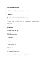 Unit 2: Making arrangements - Period 8: Lesson 1: Getting started, Listen and read pdf