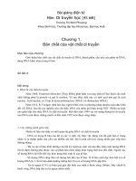 bài giảng điện tử môn di truyền học