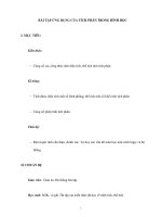 BÀI TẬP ỨNG DỤNG CỦA TÍCH PHÂN TRONG HÌNH HỌC doc