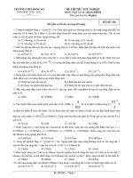 ĐỀ THI THỬ TỐT NGHIỆP MÔN: VẬT LÍ 12 – BAN KHTN Thời gian làm bài: 60 phút MÃ ĐỀ: 228 pdf