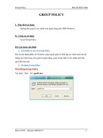 Môn Hệ Điều Hành - GROUP POLICY pdf