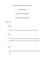 BẤT PHƯƠNG TRÌNH MŨ – BẤT PHƯƠNG TRÌNH LOGARIT ppsx