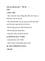 Giáo án sinh học lớp 7 - Tiết 48 THỎ ppsx