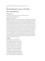 Bất bình đẳng giới và nguy cơ lây nhiễm HIV trong thanh niên pot