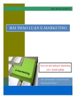 Chiến lược E Marketing của công ty cổ phần Hurama