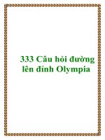 333 Câu hỏi đường lên đỉnh Olympia ppsx