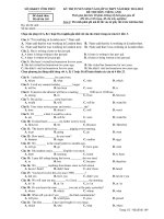 KỲ THI TUYỂN SINH VÀO LỚP 10 THPT NĂM HỌC 2011-2012 ĐỀ THI MÔN: TIẾNG ANH - Mã đề thi 169 doc