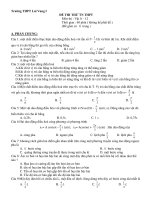 ĐỀ THI THỬ TN THPT Môn thi : Vật lí – 12 doc