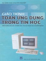 Giáo trình toán ứng dụng trong tin học part 1 pot