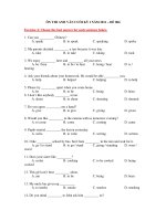 ÔN THI ANH VĂN CUỐI KỲ I NĂM 2011 – ĐỀ 004 ppt