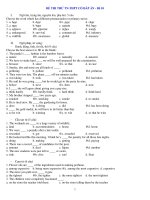 ĐỀ THI THỬ TN-THPT CÓ ĐÁP ÁN - Đề 10 ppt