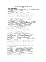 Đề kiểm tra chất lượng HKI Môn: Anh Văn Test 8 doc