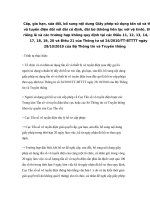 Cấp, gia hạn, sửa đổi, bổ sung nội dung Giấy phép sử dụng tần số và thiết bị vô tuyến điện đối với đài cố định, đài bờ (không liên lạc với vệ tinh) docx