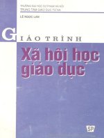Giáo trinh xã hội học giáo dục part 1 pot