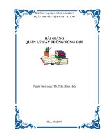 BÀI GIẢNG QUẢN LÝ CÂY TRÔNG TỔNG HỢP doc