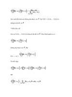 Lý thuyết mẫu – bài toán ước lượng điểm trong thống kê - 2 pptx