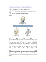 Lab01 : Cài đặt và cấu hình Web server potx