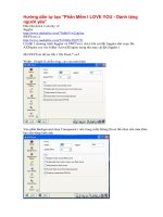 Hướng dẫn tự tạo phần mềm I LOVE YOU potx