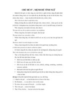 CHỦ ĐỀ 07 – MỆNH ĐỀ TÍNH NGỮ pps