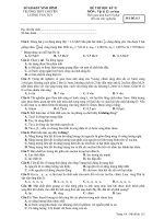 ĐỀ THI HỌC KỲ II MÔN : Vật lý 12- MÃ ĐỀ:113 ppt