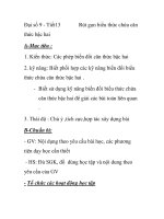 Đại số 9 - Tiết13 Rút gọn biểu thức chứa căn thức bậc hai ppt