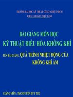 Qua trinh nhiet dong cua khong khi am ppsx