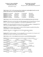 Đề thi thử đại học năm 2011 Môn : Tiếng anh khối D pdf