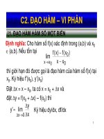 Slide bài giảng đạo hàm vi phân ppt