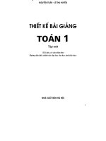 Thiết kế bài giảng toán lớp 1 Tập 1 - Phần 1 pdf