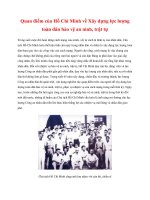 Tài liệu Tư tưởng Hồ Chí Minh: Quan điểm của Hồ Chí Minh về Xây dựng lực lượng toàn dân bảo vệ an ninh, trật tự pot