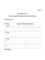 MẪU CHƯƠNG TRÌNH CÔNG TÁC ppt