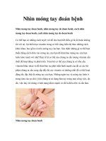 Nhìn móng tay đoán bệnh pps