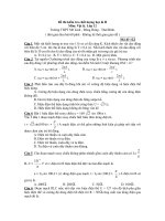 Đề thi kiểm tra chất lượng học kì II Môn: Vật lý - Mã đề 122 pps