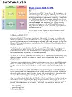 Phân tích mô hình SWOT pps