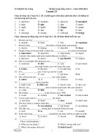 Tài liệu ôn tập tiếng Anh 12 - 3 năm (2010-2011) - Lesson 13 docx