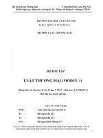 Khoa luật kinh tế - BỘ MÔN LUẬT THƯƠNG MẠI pptx